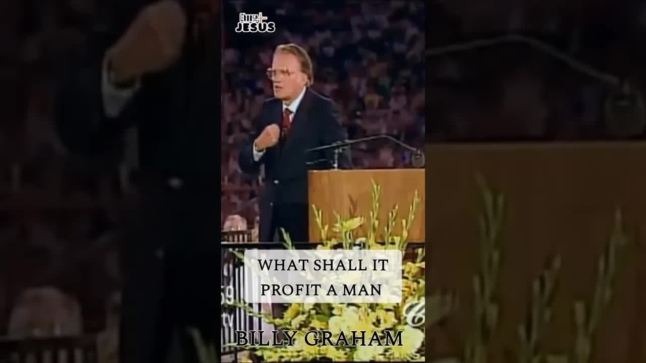 WHAT SHALL IT PROFIT A MAN... #billygraham #shorts #joy #bible #faith